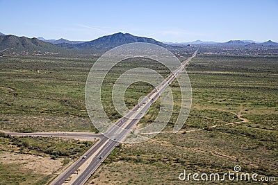 Carefree Highway Stock Photo