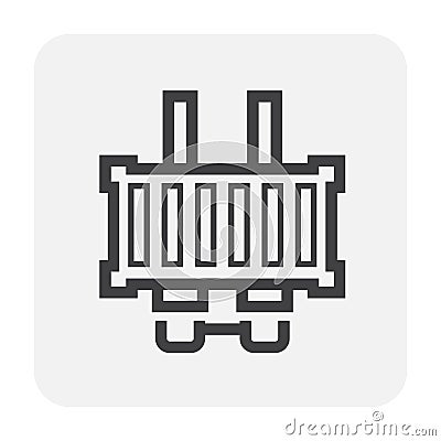 Carg container icon Vector Illustration