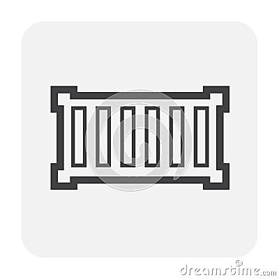 Carg container icon Vector Illustration