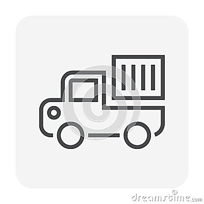 Carg container icon Vector Illustration