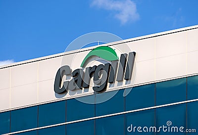 Cargill Corporate Headquarters and Sign Editorial Stock Photo