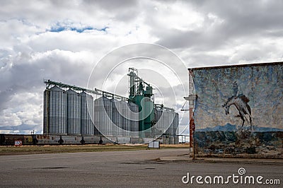 Cargill Elevator, Blackie Editorial Stock Photo