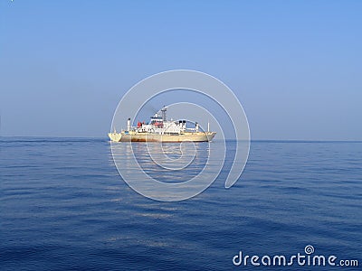 Cargo boat Stock Photo