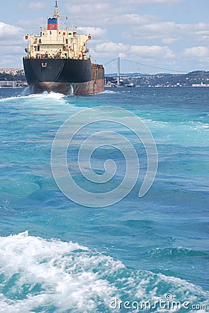 Cargo boat Stock Photo