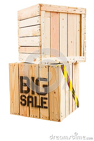Cargo Box on white background Stock Photo