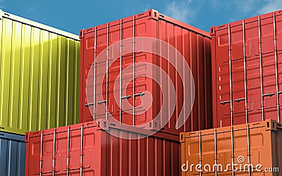 Cargo container Stock Photo