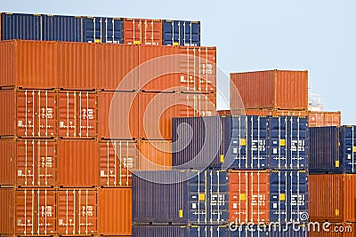 Cargo Container Stock Photo