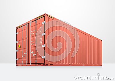 Cargo container vector Vector Illustration