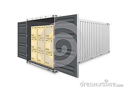 Cargo container vector Vector Illustration