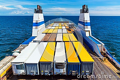 Cargo ferry Stock Photo