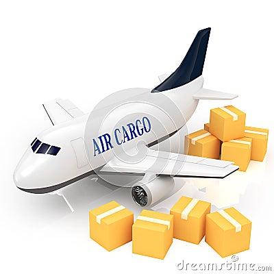 Cargo jet Stock Photo