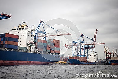 Cargo port, delivery of goods Stock Photo