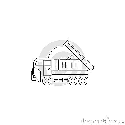 cargo rocket launcher icon. Element of military icon for mobile concept and web apps. Thin line icon for website design and develo Stock Photo