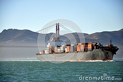 Cargo ship Stock Photo