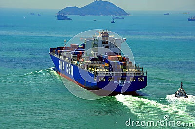 Cargo ship Editorial Stock Photo