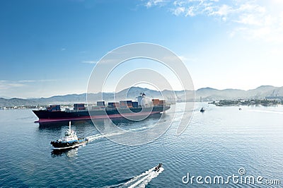 Cargo Ship Stock Photo