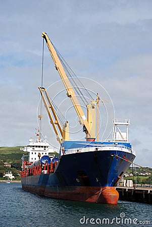Cargo Ship. Stock Photo