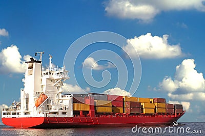 Cargo ship Stock Photo