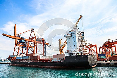 Cargo ship, big ship, transportation ship Stock Photo