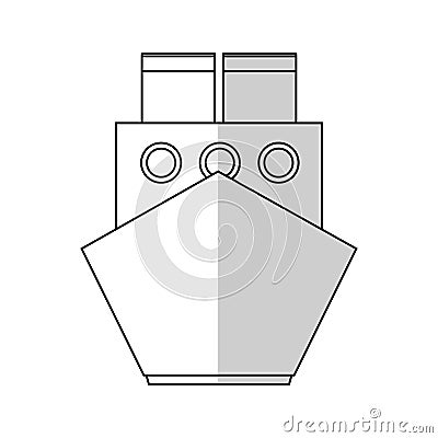 Cargo ship icon Vector Illustration