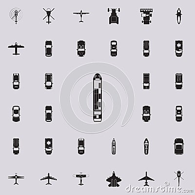 cargo Ship icon. Transport view from above icons universal set for web and mobile Stock Photo