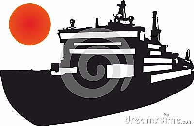 Cargo Ship Icons, Logo for mobile concept and web apps. Vector Illustration