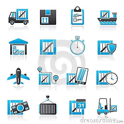 Cargo, shipping, Logistics and delivery Vector Illustration