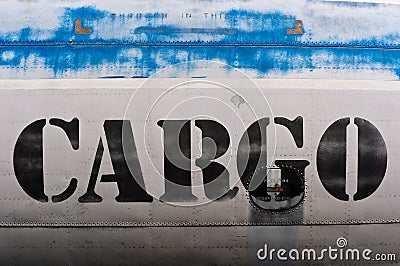 Cargo sign Stock Photo