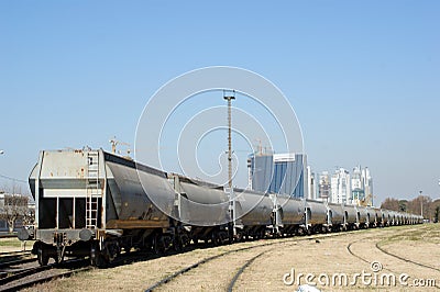 Cargo train Stock Photo