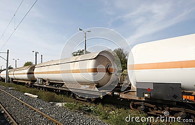 Cargo train Stock Photo