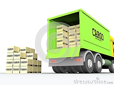 Cargo-truck #1 Stock Photo