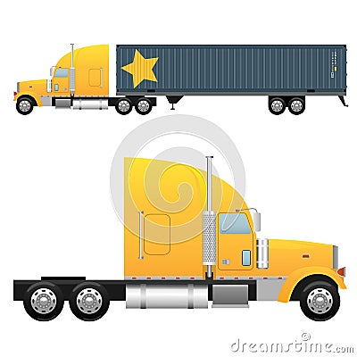Cargo truck Vector Illustration