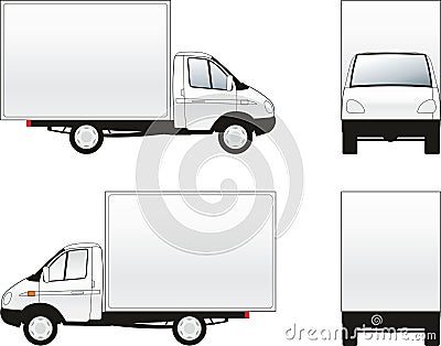 Cargo truck Vector Illustration