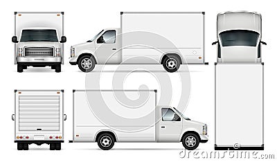 Cargo van vector illustration. Vector Illustration