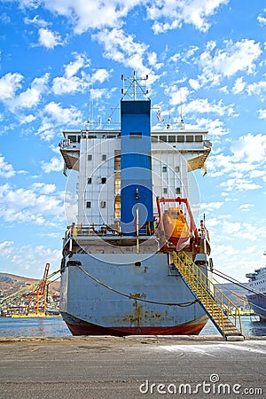 Cargo vessel Stock Photo