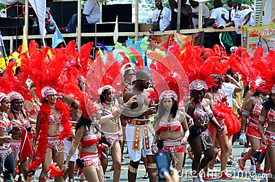 Caribana Revelers Editorial Stock Photo