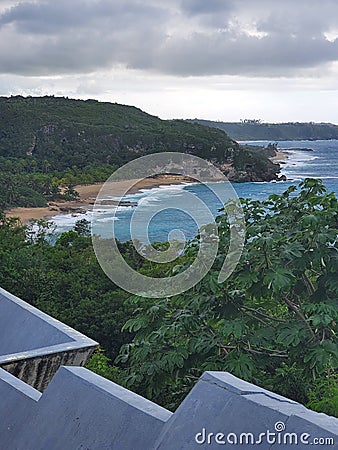 Caribbean Beach oasis lsland Stock Photo