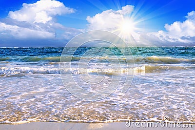 Caribbean Dream beach and sunshine. Stock Photo