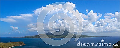 Caribbean island of Nevis Stock Photo