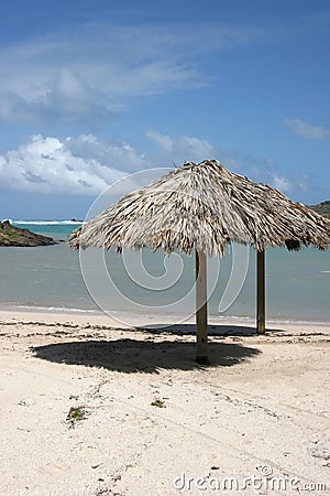 Caribbean lagoon in St Barth, grand cul-de-sac Stock Photo