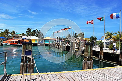 Caribbean ocean of wonderful blues Stock Photo