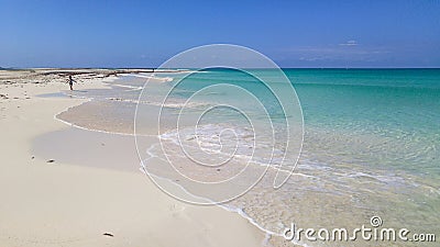 Caribbean paradise beach, Cayo Largo, Cuba Stock Photo