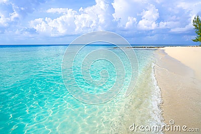 Caribbean turquoise beach clean waters Stock Photo