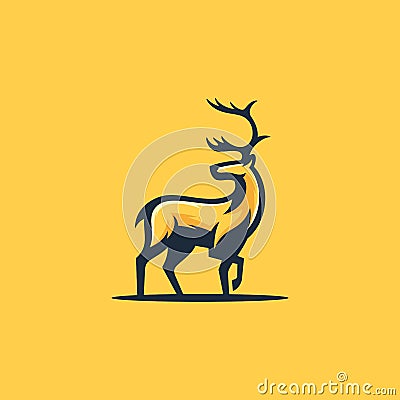 Caribou Concept illustration vector Design template Vector Illustration