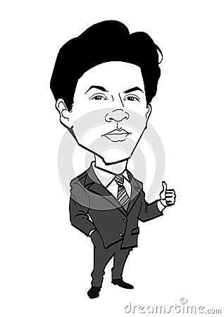 Caricature series - Shah Rukh Khan Editorial Stock Photo