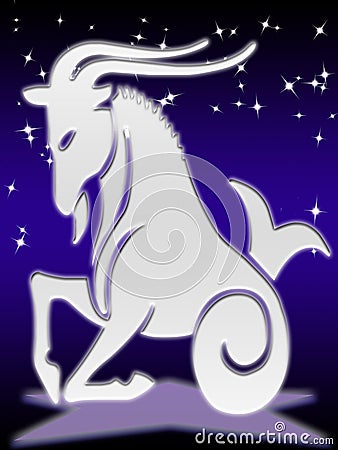Caricorn zodiac sign Stock Photo