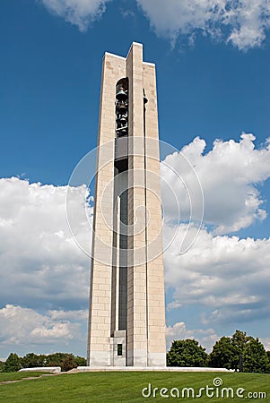 Deeds Carillon Bell Tower, Dayton, Ohio Stock Photo