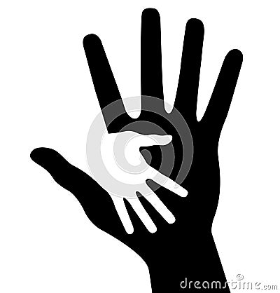 Caring hand Vector Illustration