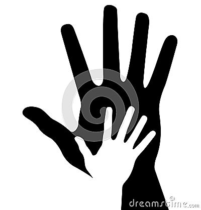 Caring hand Vector Illustration