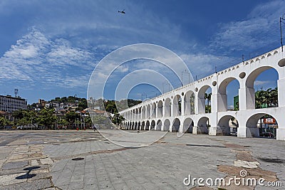 The Carioca Aqueduct (Arcos de Lapa) in Rio de Janeiro, Brazil Stock Photo